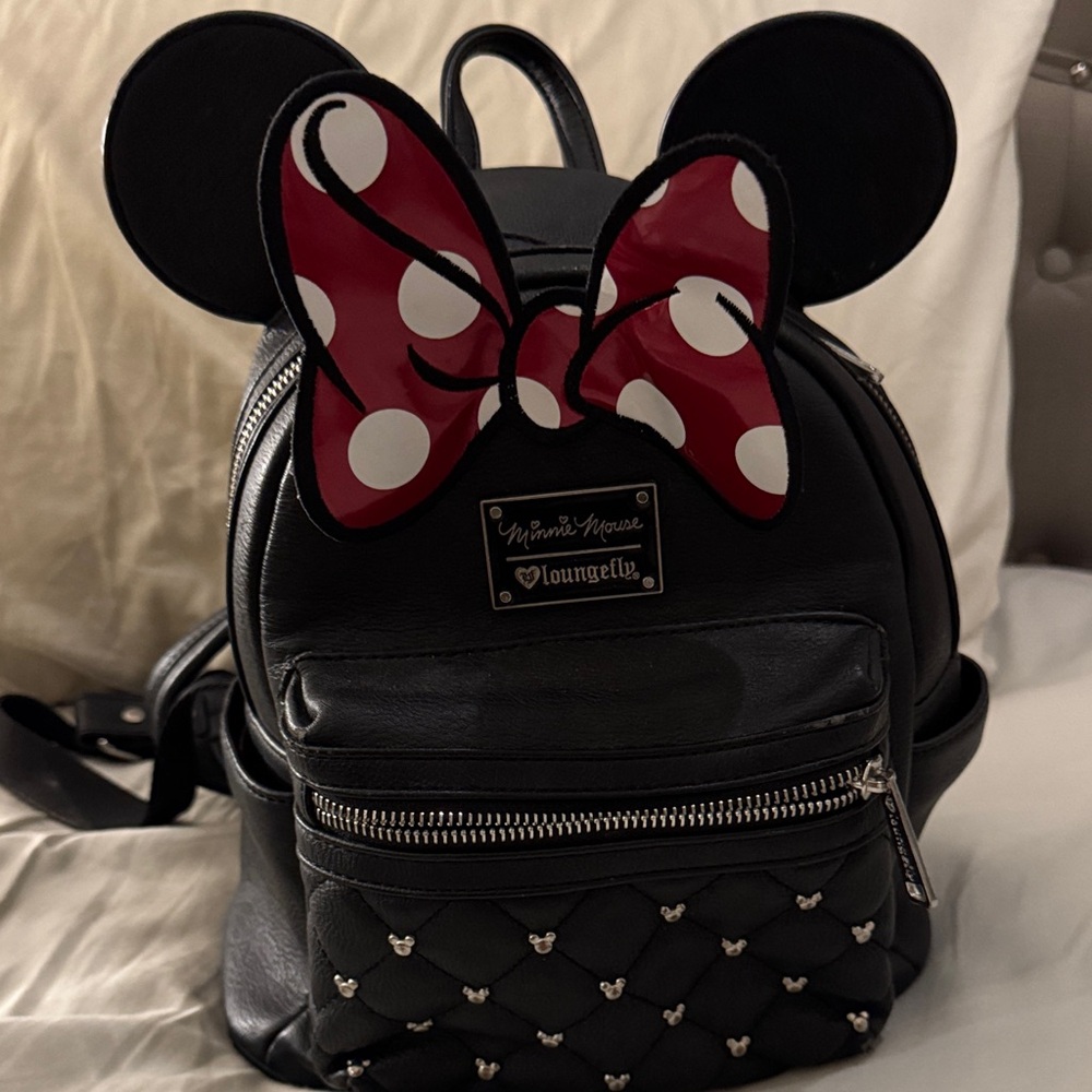 Loungefly Black and Red Minnie Mouse Backpack